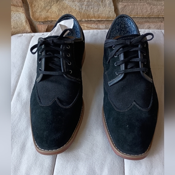 Stacy Adams Black Men\'s Oxford Lace-Up Shoes_13 main image 5